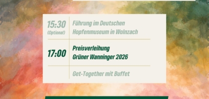 Kulturpreis Wanninger 2026